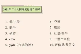 又一份流行语榜单出炉，“yyds”“emo”为什么行？图片