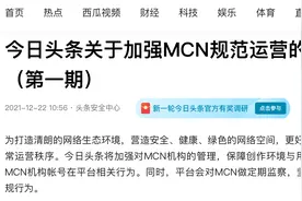 今日头条将加强对MCN机构的管理，违规行为情节恶劣的机构将被移除并纳入黑名单图片