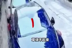 “熊孩子”惹祸！拔草玩火，停在路边的车遭了殃图片
