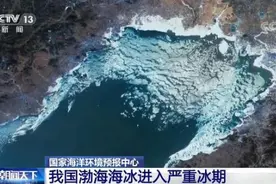 我国渤海海冰进入严重冰期 沿海各地海事部门采取有效措施破冰引航保运输图片