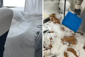 美国女子忘记关窗 一夜之间卧室落满5厘米厚的雪图片
