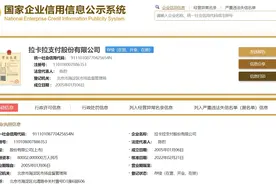 拉卡拉法人变更 热门概念叠加下昔日“支付第一股”主业增长乏力、屡受问询图片