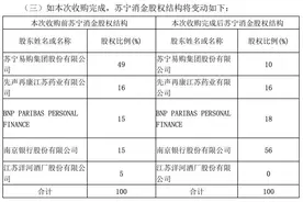 苏宁消费金融“易主”南京银行占股56%或成第一大股东图片