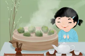 （图表·插画）［二十四节气·清明］清明青团图片