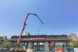 又有新进展！鄞州大道快速路工程开始全线盖梁施工图片