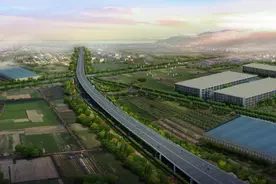 连接钱塘区与萧山区重要通道，这座桥梁主体全线贯通图片