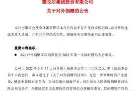 13.6亿元资产拱手相赠？雅戈尔被质疑“慷他人之慨”业内：应建立严格审查和决策程序图片