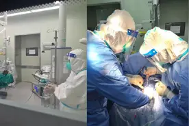 封控区患者突发疾病，清华长庚医院紧急施行颅内血肿引流术图片