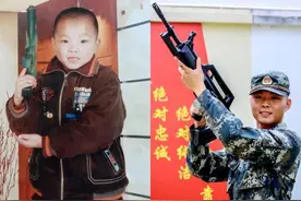 超时空对话，看军营“男神女神”的“犀利”蜕变图片
