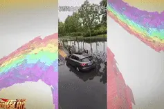 车辆拐弯儿陷入水里，熄火了！原因却不是因为大雨......图片
