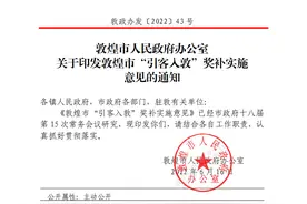 敦煌市修订出台《敦煌市“引客入敦”奖补实施意见》和《敦煌市文旅产业奖补实施意见》图片