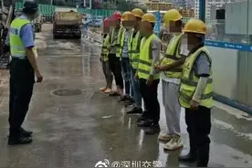 太嚣张了！数台泥头车无视信号灯通行！交警追溯源头……图片