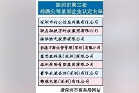 深圳跨国公司总部企业增至43家图片
