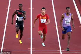 苏炳添赛季首秀10秒15，小组第五“压哨”晋级半决赛图片