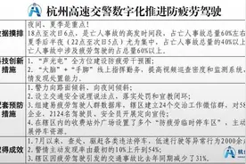 这些“黑技术”提醒你该休息了 杭州高速交警预防疲劳驾驶有招图片