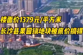 楼面价1379元/平方米！长沙县果园镇纯商地块由玩去吧旅行社摘得图片