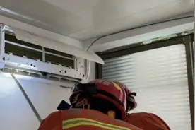 想给空调洗个滤网，杭州女子被这幕吓坏：蛇也知道贪凉快吗图片