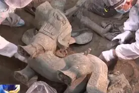 迄今最大！三星堆出土300斤青铜神兽→图片