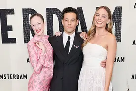 《阿姆斯特丹》首映 贝尔与玛格特·罗比成焦点图片