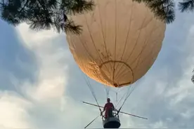 飘走三百公里后半空死里逃生：失控的氢气球，野蛮的打塔业图片