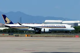 新加坡航空厦门-新加坡客运航线顺利首航图片