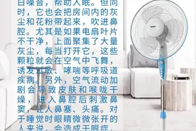 科普丨爱过敏少吹电风扇 扬起灰尘诱发哮喘图片
