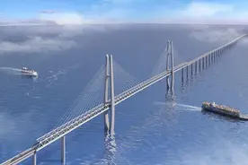 世界最长高速铁路跨海桥梁——通苏嘉甬高铁杭州湾跨海铁路大桥开工图片