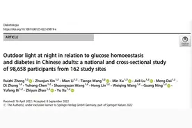 不夜城，不健康！上海交大团队研究近10万中国人数据发现，长期夜间暴露于人造光与糖尿病风险升高28%相关图片