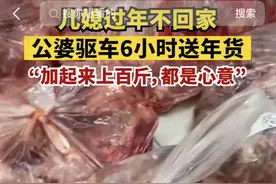 儿媳不能回家过年公婆冒雪送百斤特产：用了6个多小时才到 很感动图片