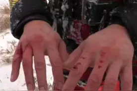 消防员年初一跳冰河救落水男子手被冰划破 和家人说能把人救上来自己很开心图片