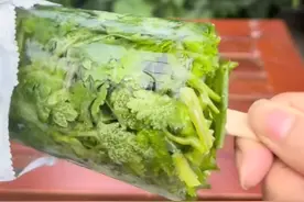 女子自制香菜棒冰？爱吃香菜和不爱吃的都沉默了图片