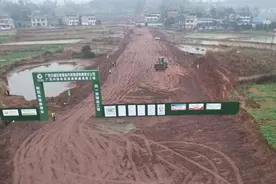 广岳同城化提速！岳池至广安主城区的“天府大道”广岳中线项目建设正酣图片