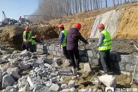 滕州市马河水库增容工程进展顺利图片