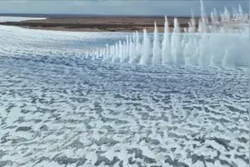 壮观！多角度观看松花江桦川段防凌爆破图片