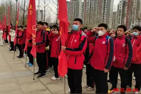 8个小时往返马踏湖的历练——桓台一中附属学校举行远足及研学活动图片