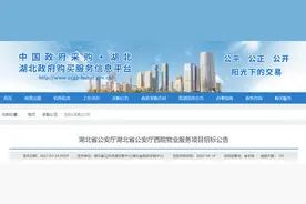 湖北省公安厅一项目发布招标公告图片