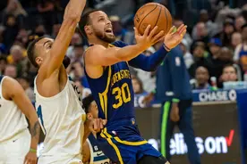 NBA常规赛：森林狼胜勇士图片