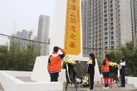 武汉东西湖新沟镇街开展缅怀革命先烈清明祭扫活动图片