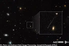NASA：一个“逃逸”黑洞正撕裂宇宙，距离地球75亿光年图片