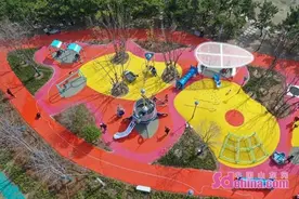 青岛高新区祥茂河公园儿童游乐区陆续开放图片