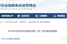 3月武汉商品房网签销售面积199.58万平方米，环比增长25.6%图片