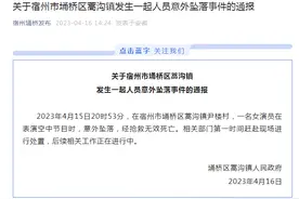 安徽宿州蒿沟镇政府通报：一名女演员表演空中节目时意外坠亡图片