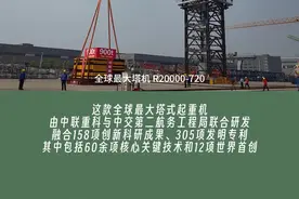 全球最大塔机常德下线  一次能吊起500辆轿车的“大力士”究竟长啥样图片