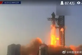 SpaceX星舰发射失败图片