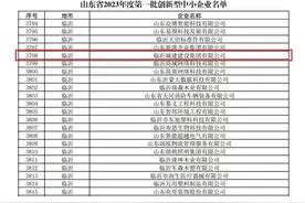 临沂城建集团入选山东省2023年度第一批创新型中小企业图片