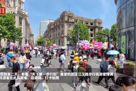 人从众，江汉路步行街游客爆满图片