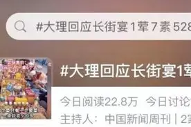 游客吐槽“长街宴1荤7素卖528元”，大理回应图片