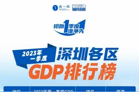 深圳2023年一季度十一区经济“赛跑”，谁是“一哥”？图片