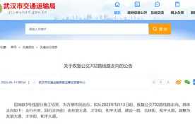 注意！武汉这些公交线路恢复、调整图片