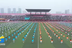 山东工业职业学院2023年春季运动会燃动开幕图片